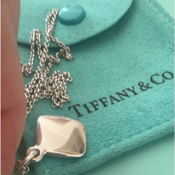 Tiffany & Co. π GIFTABLE 18β Necklace RARE 925 Silver +Pouch, BOX & Bag - Picture 10 of 17